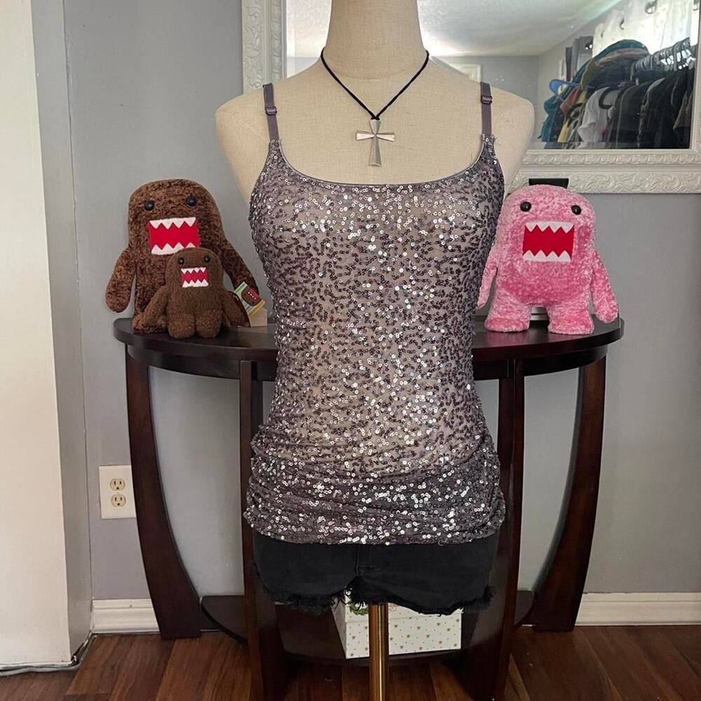 Y2k sequin tank